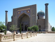 423886012 Samarkand, Uzbekistan, Entrance to Sher Dor Medressa